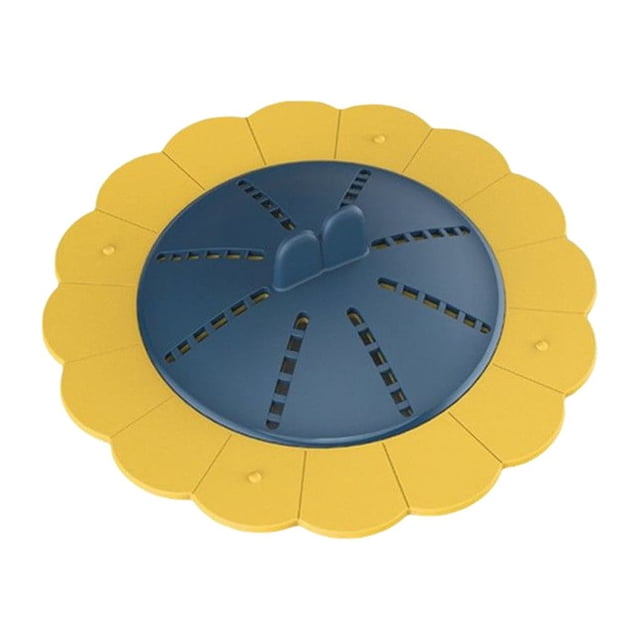 Matsuzay Cubierta de drenaje de suelo de silicona, desodorante desmontable, colador de baño colorido para el hogar, accesorios de filtro de pelo Juegos de accesorios de baño Azul amarillo Matsuzay HA065139-02B