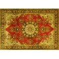 thumbnail image 1 of Ahgly Company Indoor Rectangle Persian Yellow Traditional Area Rugs, 4' x 6', 1 of 4