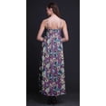 thumbnail image 2 of Bimba Robe Longue d'Été Sans Manches à Imprimé Teinture sur Nœuds Florale pour Femme, Décontractée, Maxi, de Plage - Grand, 2 of 5
