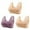 Women's Bras Purple, variant on Women's 3 Pack Daisy Bras, Daisy Bras for Women, Front Snap Closure Padded Bra for Older Senior Women, No Underwire Comfortable Bra Full Coverage M-7XL