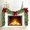 9FT with Bow, variant on Guvpev 9FT Christmas Cedar Garland with 3 Red Bow, Realistic Soft Faux Cedar Garlands,Thickness Pine Garland for Home Fireplace, Mantel, Table, Stairs, Indoor Outdoor Christmas Decorations