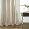 thumbnail image 3 of Elegant Iceland Metallic Grommet Blackout Curtain 54" x 84" Beige Rt Designers Collection, 3 of 7