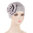 thumbnail image 4 of Uqiangy Pre Tied Head Scarf for Women Head Scarf for Cancer Patients Women Head Turbans for Women Cancer Headwear for Women Chemo Chiffon Hijab for Women Swim Turban B, 4 of 4
