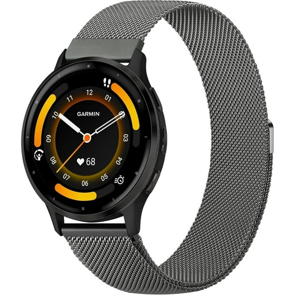 shiyou-Metal Bands for Garmin Vivoactive 4 Watch Band, Garmin Venu 3 / Venu 2 Watch Band Women Men, 22mm Stainless Steel Replacement Strap for Garmin Venu 3, Venu 2, Vivoactive 4, Forerunner 745 / 26