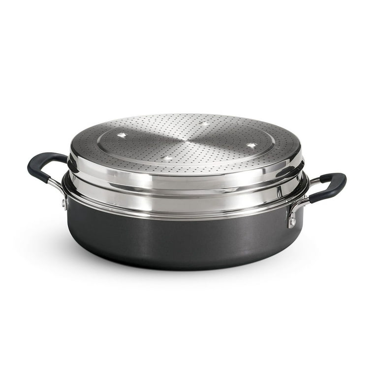 Tramontina 5-quart Stainless Steel Steamer Set- Compatible with