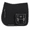 Black, variant on Horse English Quilted Fleece Padded All-Purpose Saddle Pad with Pockets 72122