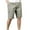 Mens Shorts Gray, variant on XL-5XL Mens Shorts Big & Tall with Zipper Pockets Plus Size Cotton Short Casual Plaid Printed Straight Leg Elastic Waist Relaxed Trousers