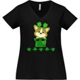 thumbnail image 3 of Inktastic St Patricks Day Clothes Women's Plus Size V-Neck T-Shirt, 3 of 5