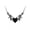 4#Black Heart Demon wings, variant on Angel Devil Wings Love Heart Crystal Pendant Necklace Gothic Women Jewelry Gifts-4#Black Heart Demon wings