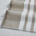 thumbnail image 3 of Modern Threads Reinhart 6-Piece Quick Dry Striped, Cotton Bath Towel Set, Tan Beige, 3 of 4