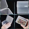thumbnail image 3 of 4pc Plastic Bead Containers with Hinged Lid Rectangle Clear 10x6.6x3.85cm, 3 of 6
