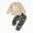 Khaki, variant on HFHAPW Baby Toddler Boy Clothes Fall Winter Outfit Letter Print Long Sleeve Sweatshirts Pants Set 6 9 12 18 24 Months 3T 4T 5T 6T 7T 8T 9T Boy Clothes(Khaki,5-6 Y)