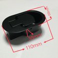 thumbnail image 2 of Recliner Replacement Parts - Replacement Recliner Handle Chair Sofa Couch Release Replacement Metal Handle Black Metal Pull Recliner Handle 2pcs, 2 of 5