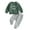 Dark Green, variant on Infant Baby Boy Clothes 6M 12M 18M 24M 3Y Sweatshirt Outfit Long Sleeve Letter Pullover Tops Toddler Boys Fall Winter Pants Set