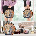 thumbnail image 5 of BZSMCE Makeup Bag Large Travel Cosmetic Bag with Adjustable Dividers Fashion Fiery Majesty Printed, 5 of 7
