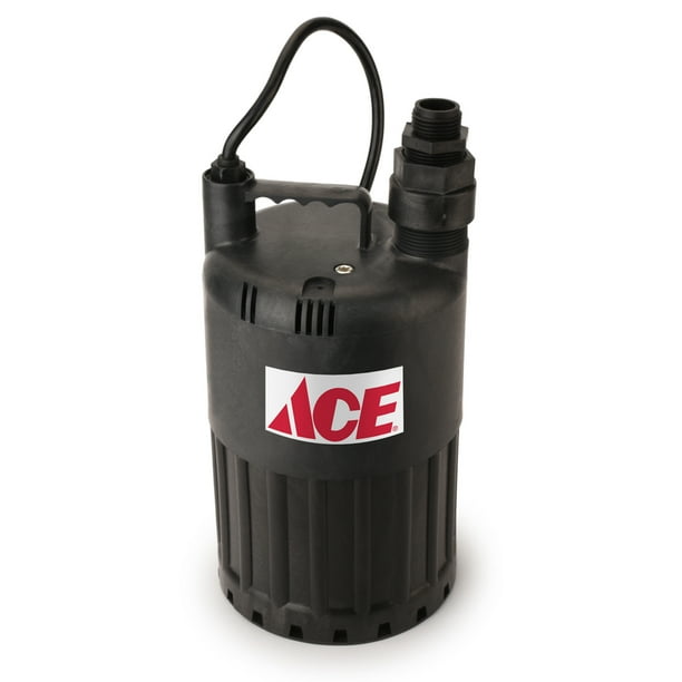 Ace 1/2 HP 3180 gph Thermoplastic Switchless AC Utility Pump