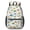 Dinosaur and Dot, variant on Dinosaur and Bone Black Pattern 17" School Backpacks for Teens,Waterproof Oxford Fabric,S-Shape Padded Straps for School,Travel,Hiking,Camping
