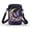 Purple Butterfly Rose Design, variant on HELLHERO Wine Glass Coconut Tree Design Polyester Cross Body Purse Double-layer Casual Use Women Adjustable Shoulder Strap