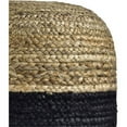 thumbnail image 4 of Spitiko Homes 18" Wide Round Jute Pouf Ottoman in Natural and Black, 4 of 6