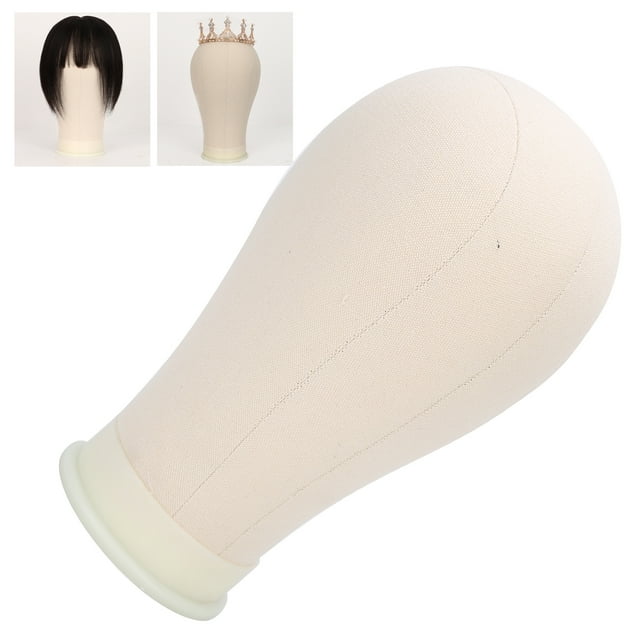 Canvas Wig Head Cork Canvas Mannequin Head for Making Wigs