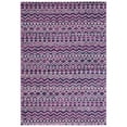 thumbnail image 6 of SAFAVIEH Madison Olivia Geometric Striped Area Rug, Fuchsia/Navy, 4' x 6', 6 of 6