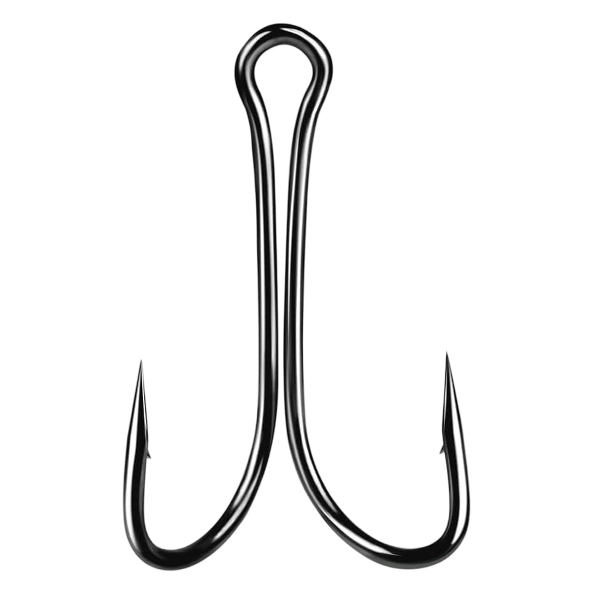 BESTSKY 50pcs Stainless Steel Double Fishing Hook Strong Saltwater Frog Toad Hooks double frog hook 2/0
