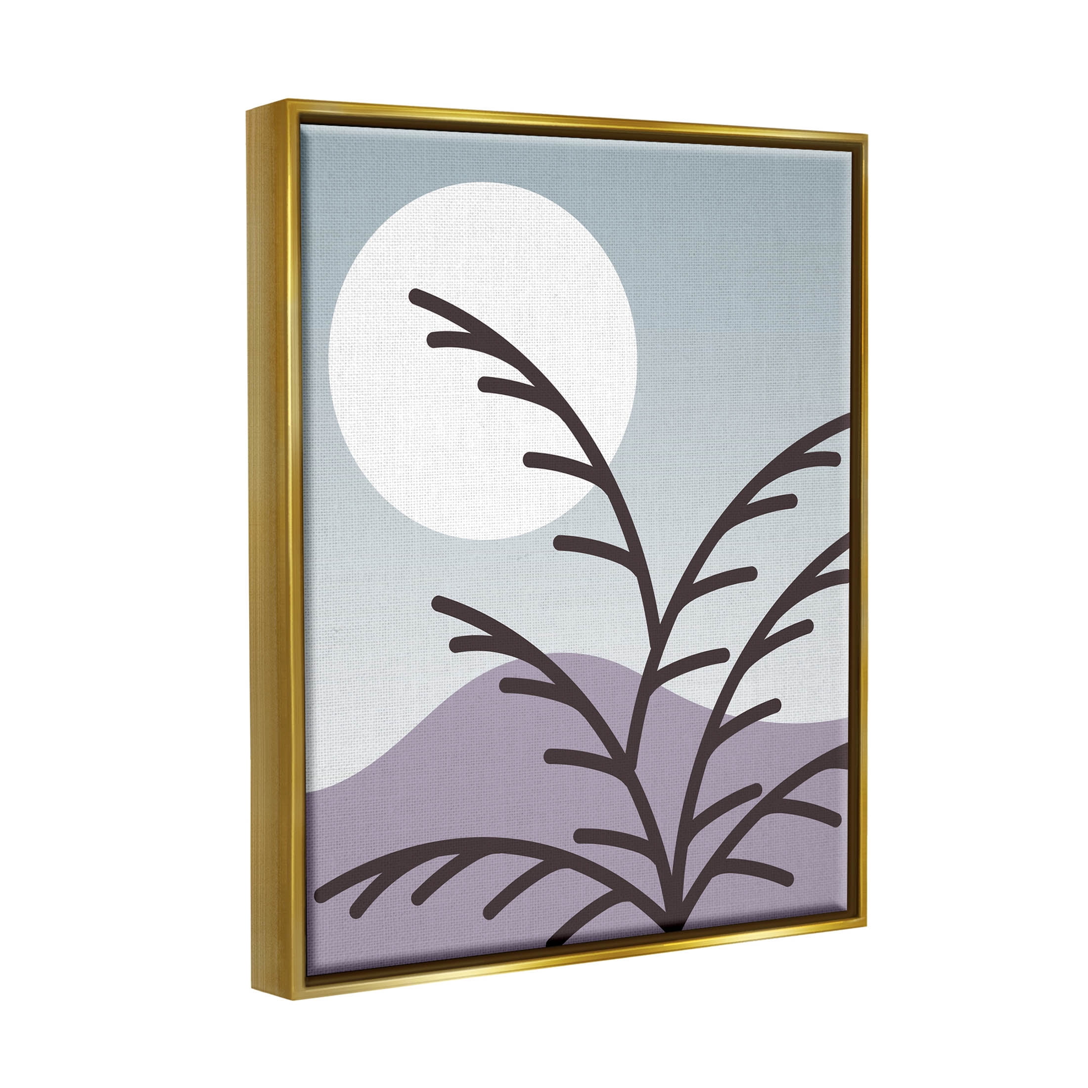 Moonlit Mountain Botanicals Botanical & Floral Graphic Art Metallic Gold Framed Art Print Wall Art