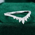 thumbnail image 2 of Silvago Jewel Marquise Cut Excellent 1.5 Ct Diamond Ring For Women's - Silver 14l 14K White Gold Plated Ring - V Shape Diamond Rings for Women's - Trendy Chevron Diamond Rings - 6th Anniversary Gifts, 2 of 8