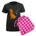 thumbnail image 5 of CafePress - Fishing Cartoon Dog Women's Dark Pajamas - Women's Short Sleeve Print T-Shirt and Pants Dark Cotton Pajama Set, 5 of 7