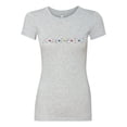 thumbnail image 2 of Friends Amigos Parody Pop Womens Slim Fit Junior Tee, Heather Grey, Medium, 2 of 3
