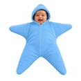 thumbnail image 3 of Baby Star Suit Halloween Starfish Bunting Romper Halloween Footie Jumpsuit Zip up Winter Warm Wearable Blanket (0-3 Months), 3 of 8