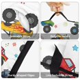 thumbnail image 6 of Monster Cartoon Truck White Pattern Teens Toddler Nap Mat with Pillow, Sleeping Mat Bag for Preschool Daycare 51"x22", 6 of 6
