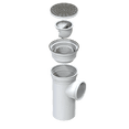 thumbnail image 2 of Coladera para patio Fleximatic Con cubierta de acero inoxidable y check anti-olores jumbo, 2 of 5