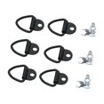 thumbnail image 4 of 6 piezas Cargo Ata los anillos V anillos V, acero, con pernos de la cama del camión Anchors Anclas ganchos para barcos motocicletas, 4 of 8