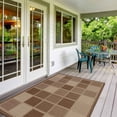 thumbnail image 6 of Ottomanson Jardin Boxes Design 5x7 Non Shedding Indoor Area Rug, 5'3" x 6'11", Brown, 6 of 9