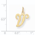 thumbnail image 2 of 14K Or Jaune 14ky Initiale Charme en V, 2 of 2