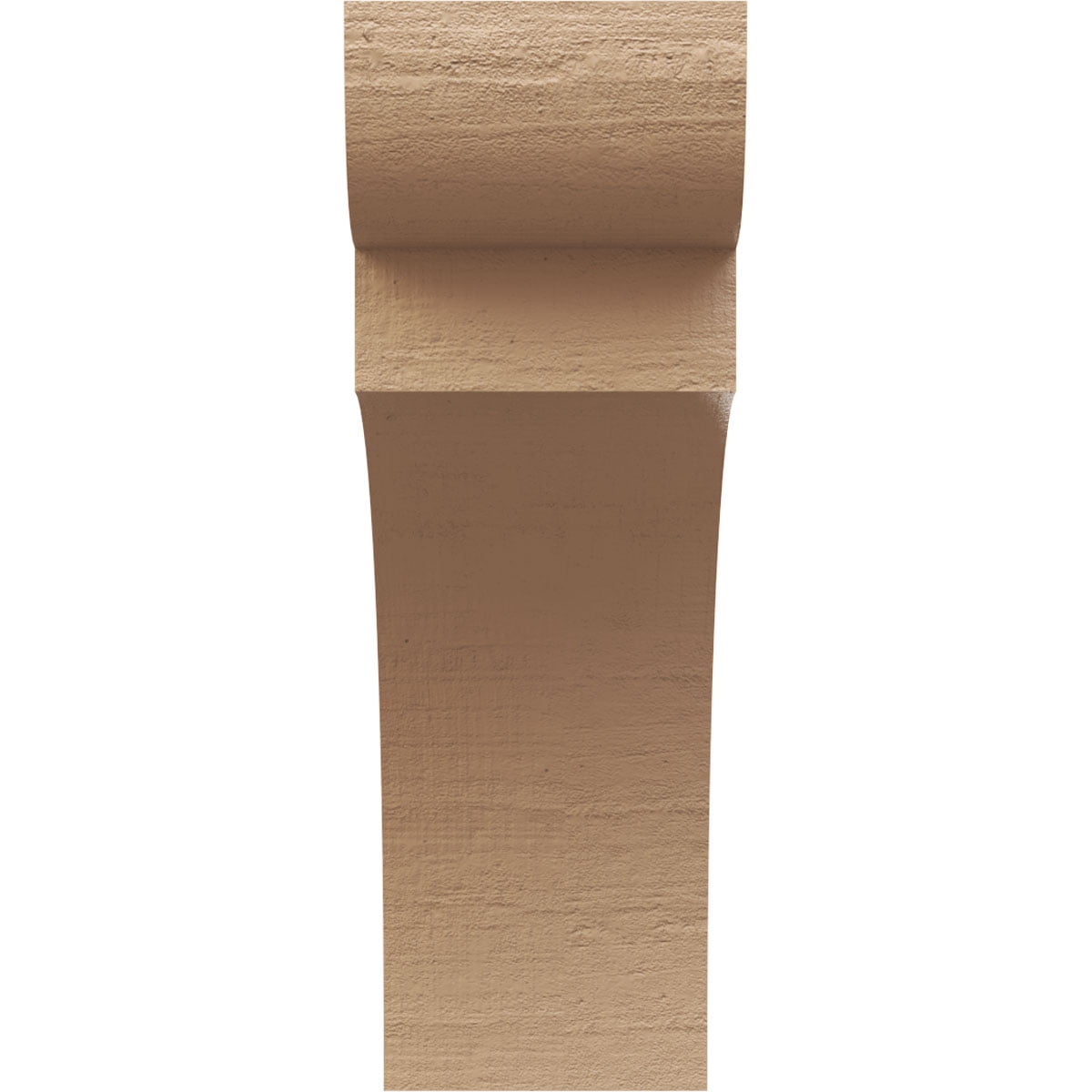 7"W x 14"D x 21"H Classic Yorktown Rough Cedar Woodgrain TimberThane Corbel, Primed Tan