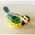 thumbnail image 1 of Green/White With Yellow Base Little Bird Glass Figurine, 1 of 1