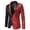 Red, variant on EQWLJWE Mens Sequin Dinner Tux Dress Blazer Slim Fit Lapel Collar Suit Jacket Sport Coat for Party Performance Gift for Brother Blue XL