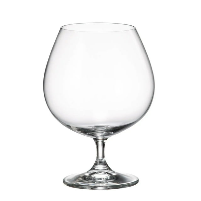 Juego De 6 Copas Vaporeras Para Cognac Bohemia Crystalite 690 ml