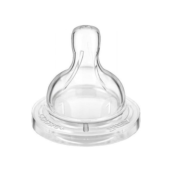 Philips Avent Anti-colic Baby Bottle Newborn Flow Nipple, 2pk, SCF421/27