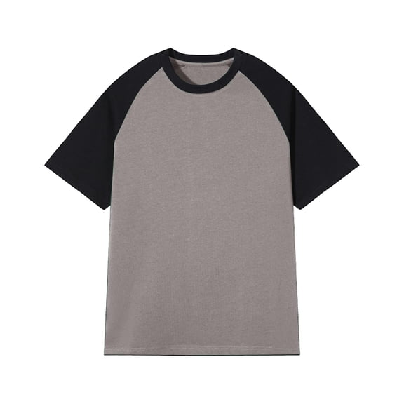 fatyb Women's T-Shirts Crew Neck Color Block Casual Tee Shirts Short Sleeve Summer Loose Pullover Tops