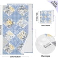 thumbnail image 3 of Rustic Floral Cotton Towel Set 2 Piece, 1 Bath Towels 1 Washcloth, Soft Fast Dry Super Absorbent Face Hand Towel for Bathroom Hotel Gym Spa and Beach, 3 of 7