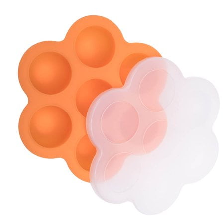 

7 Holes Multifunctional Silicone Egg Bites Molds Reusable Storage Container Children Food Tray