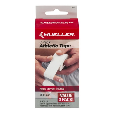 Mueller Athletic Tape Rolls Value Pack, 3 count