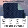 thumbnail image 2 of Lightspeed Outdoors Rugged Puffy Outdoor Blanket, Deep Space/Gray, 1, 2 of 6