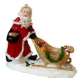 thumbnail image 2 of Fiudx Ofertas del día Adornos navideños de resina, decoración de Papá Noel empujando un trineo, árbol de Navidad, decoraciones para el hogar y el escritorio, 2 of 6