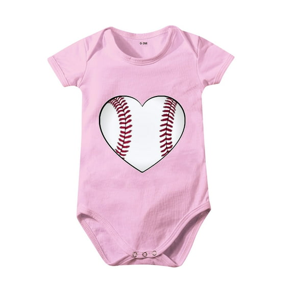 Siilsaa Bodysuit for Baby Girl Girl Bodysuit Romper Solid Ruffle Onsies Cotton Girls Outfit Clothes Pink,12M