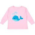 thumbnail image 3 of Inktastic Cute Blue Whale in Nautical Hat Boys or Girls Long Sleeve Toddler T-Shirt, 3 of 5