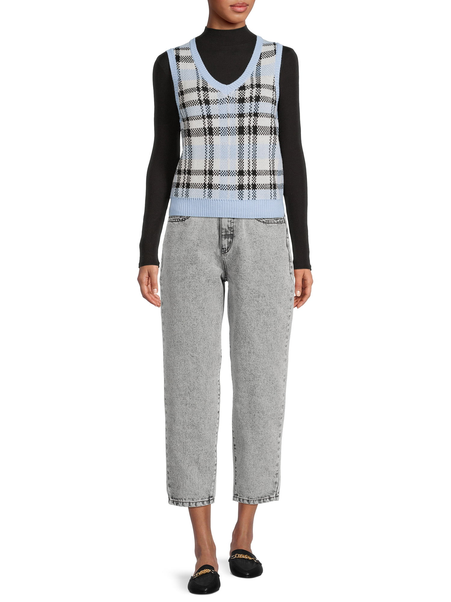 No Boundaries Women’s V-Neck Sweater Vest